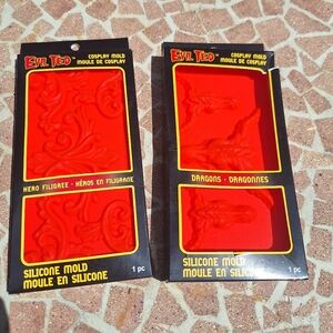 Cosplay Silicone Molds 2 Evil Ted Arts Crafts Designer Hero Filigree Scrollwork